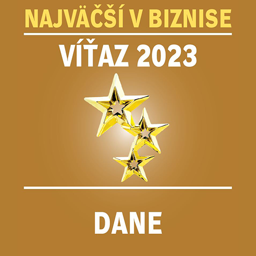 Ocenenia | Najväčší v biznise 2023 dane